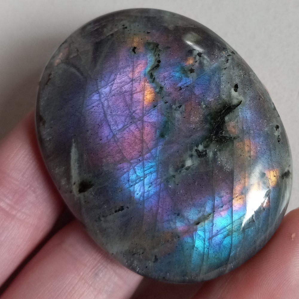 Magical Sunset Flash Labradorite Palmstone!!!!! - Picture 10 of 12